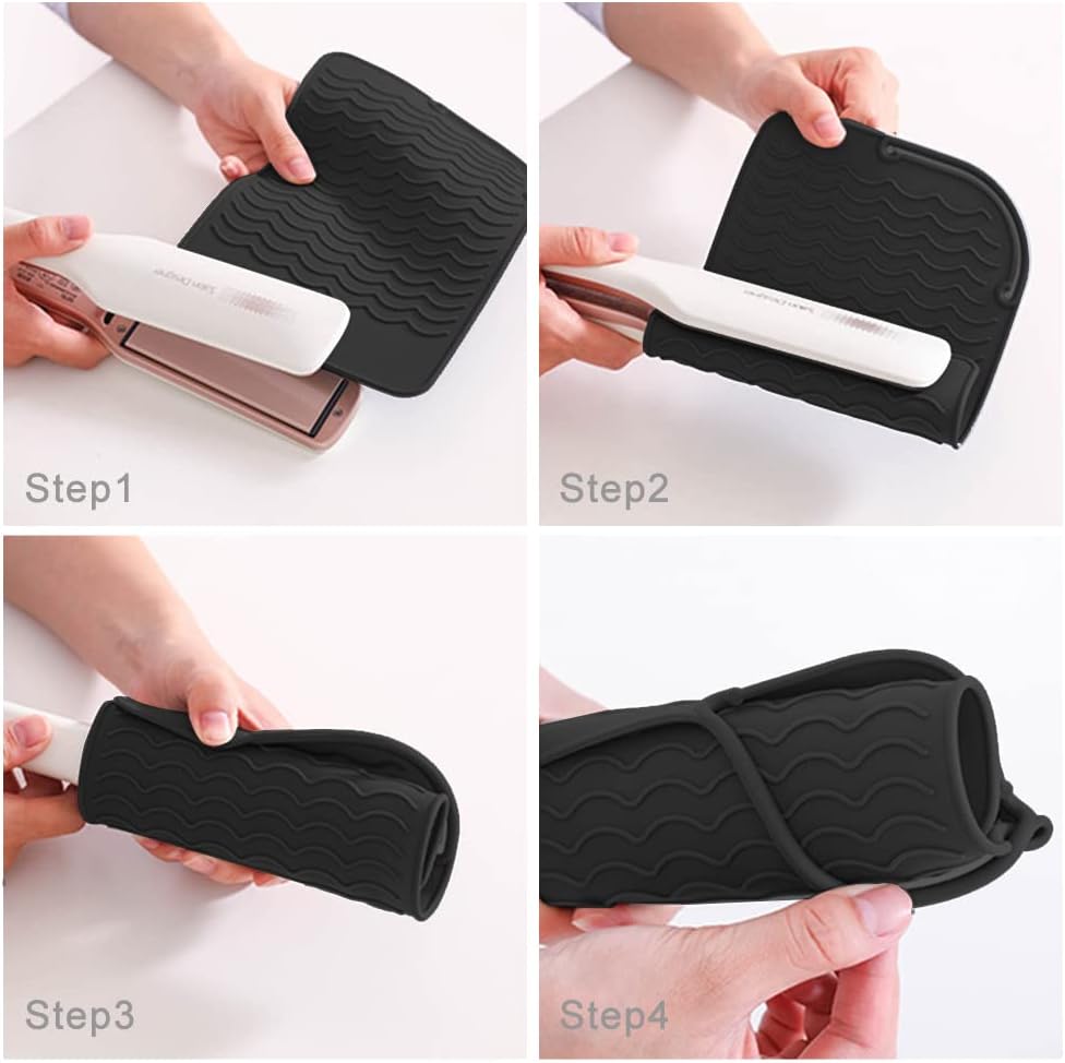 Flat Iron Heat Resistant Silicone Mat