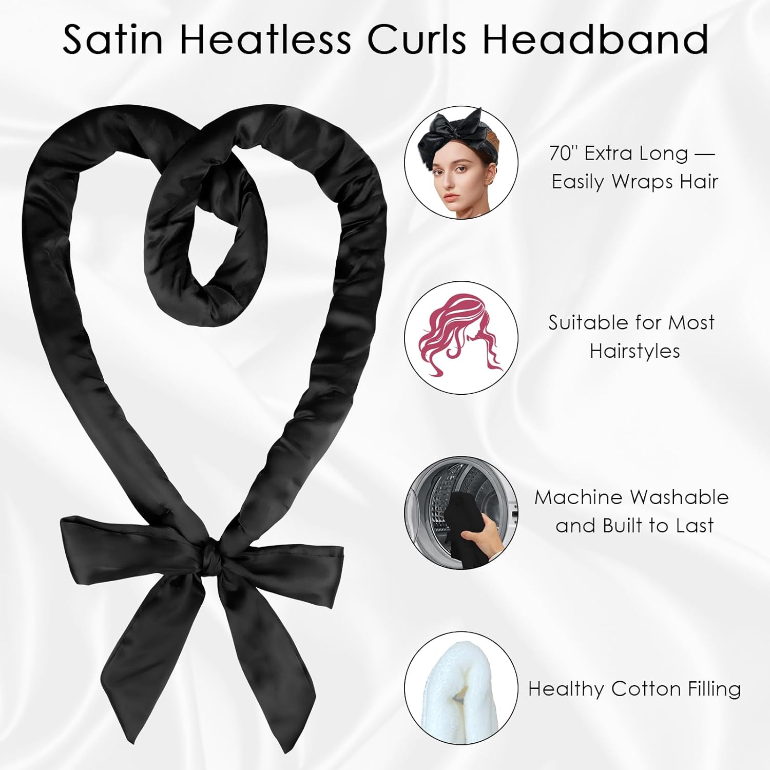 Satin Heatless Curler Essentials