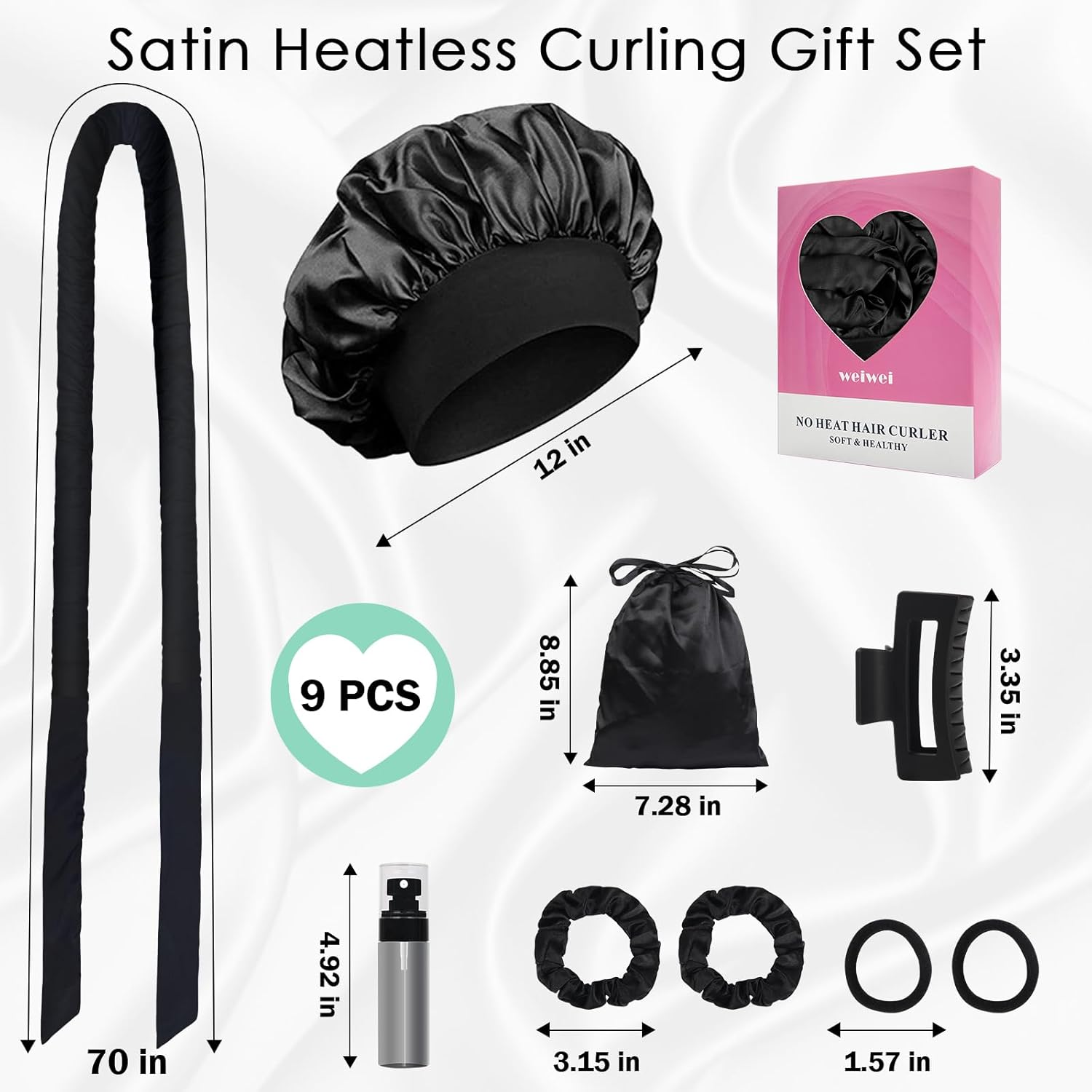 Satin Heatless Curler Essentials