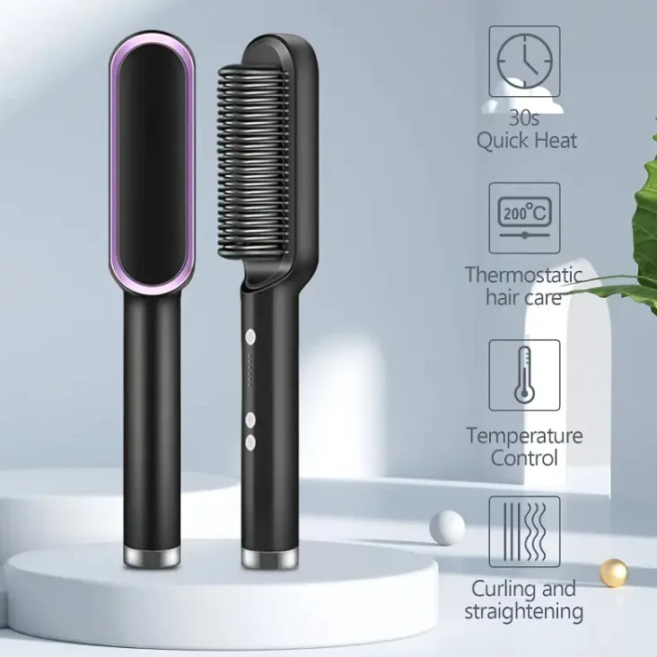 2 in 1 Hair Straightner with Built In Comb