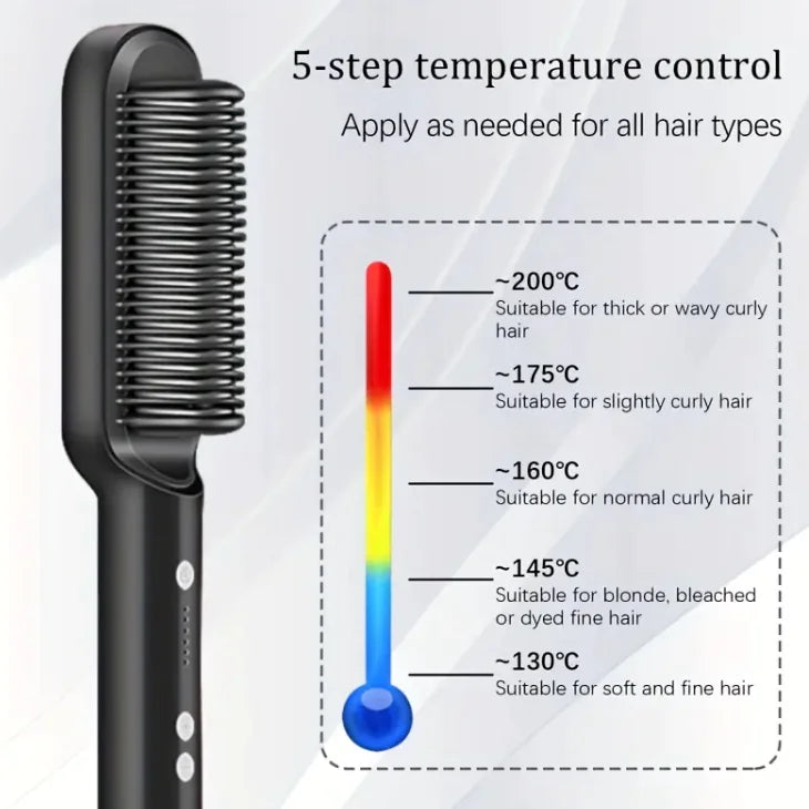 2 in 1 Hair Straightner with Built In Comb